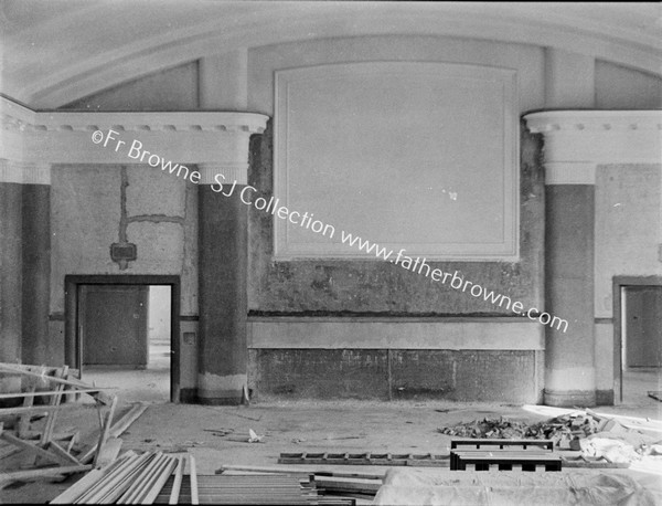 NEW MENTAL  HOSPITAL (ARCHIT:R.BOYD BARRATTY) CINEMA SCREEN IN DINING HALL